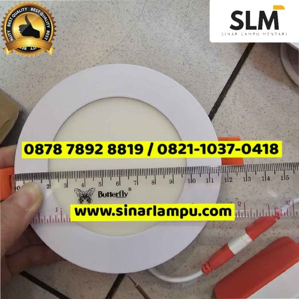 Lampu Downlight LED Panel 6 Watt Dan 12 Watt Cahaya Putih Sinar Lampu