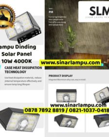 Lampu Dinding Taman Solar Panel 10W 4000K