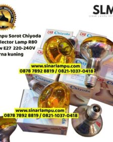 Lampu Sorot Chiyoda Reflector Lamp R80 40w E27 220-240V Warna Kuning