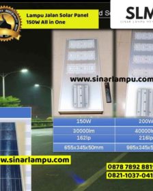 Lampu Jalan Solar Panel 150W All in One