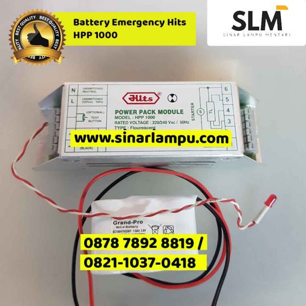 Battery Emergency Hits HPP 1000 - Sinar Lampu Mentari