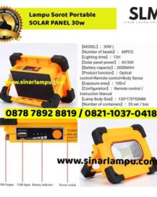 Lampu Sorot Portable SOLAR PANEL 30 Watt