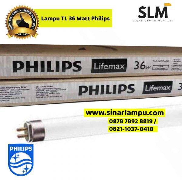 Gecomprimeerd Vleien onderwerpen Lampu TL 36 Watt Philips - Sinar Lampu Mentari