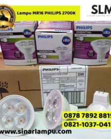 Lampu Philips LED MR16 5w 12v cahaya 2700K