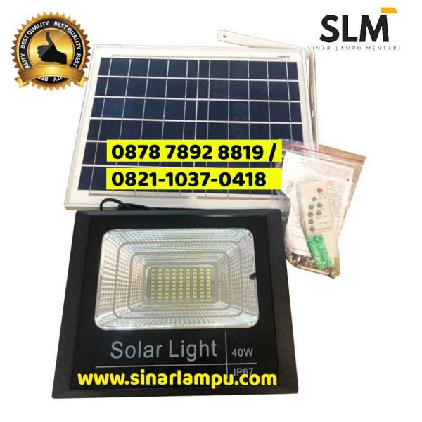 Lampu Sorot LED + Solar Cell + Remote 25W 40W 60W dan 120W