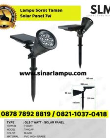 Lampu Sorot Taman Solar Panel 7W