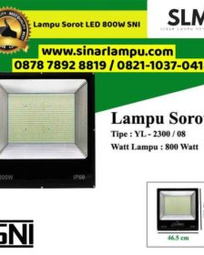 Lampu sorot LED 800W SNI