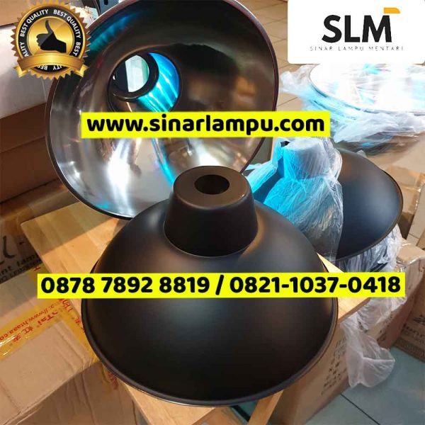 Kap Lampu Gantung Dove Hitam Diameter 38cm Sinar Lampu Mentari