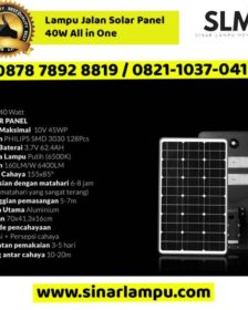 Lampu Jalan Solar Panel 40W All in One