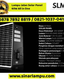 Lampu Jalan Solar Panel 60W All in One