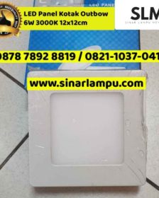 LED Panel Kotak Outbow 6W 3000K 12x12cm