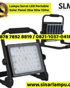 Lampu Sorot LED Portable Solar Panel 30w 50w 100w