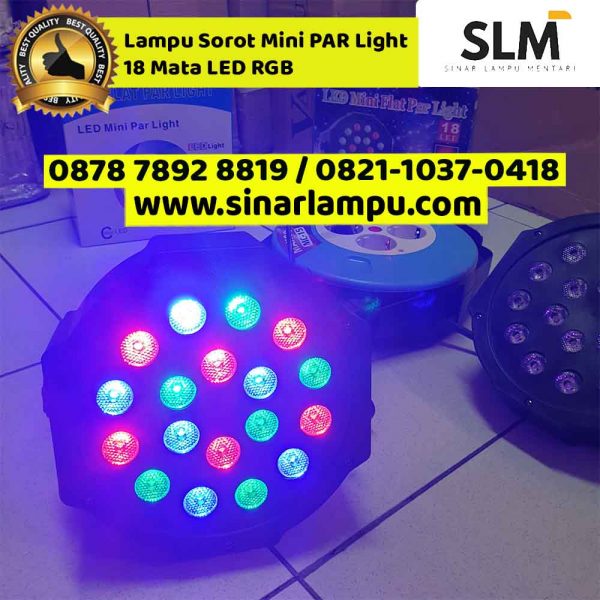 Lampu Sorot Mini PAR Light 18 Mata LED RGB