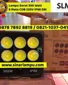 Lampu Sorot 300 Watt 6 Mata COB 220V IP66 SNI