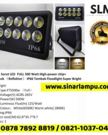 Lampu Sorot 500 Watt High Power LED + Reflektor Mangkok
