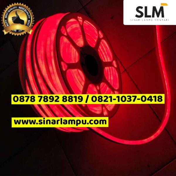 Lampu Selang Neon Flex 50 Meter Cahaya Merah - Sinar Lampu Mentari