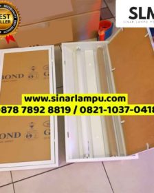 Kap Lampu TKI Akrilik Bening 2x18 watt Panjang 60cm