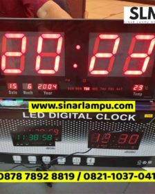 Jam Display Digital 4 Digit JH4622-4, Hari, dan Suhu 46x22 cm