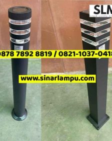 Lampu Taman Pilar 80cm Bentuk Bulat dan Kotak