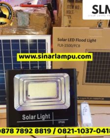 Lampu Sorot Solar Cell 300 Watt komplit Papan Solar Panel