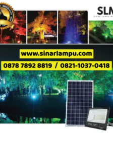 Lampu Sorot Taman 50 Watt RGB Panel Surya