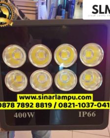 Lampu Sorot 400 Watt LED COB Mata Bola Mangkok Putih