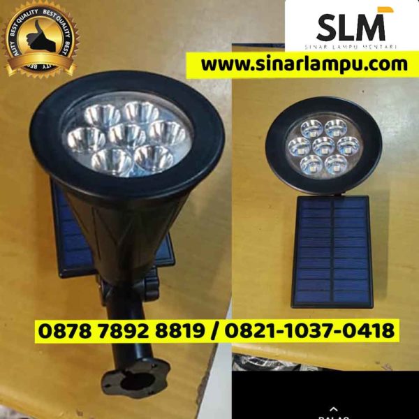 Lampu Sorot Taman 7 Watt LED Teknologi Solar Panel