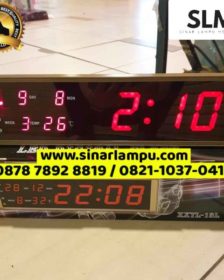 Lampu Display LED Digital Clock Jam Menit Tanggal Suhu