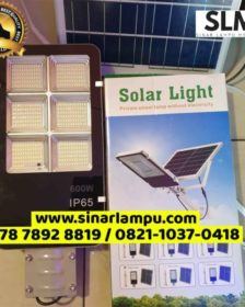 Lampu Jalan PJU Solar Cell 600 Watt LED 2in1 Solar Panel