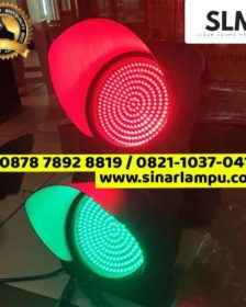 Lampu Traffic Light 2 Warna Merah dan Hijau