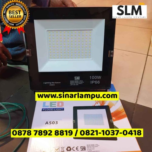 Lampu Sorot 100 Watt LED Floodlight A503 SNI IP66