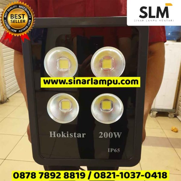 Lampu Sorot LED 200 Watt 4 Mata Hokistar IP66 Waterproof