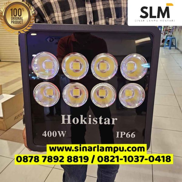 Lampu Sorot LED Hokistar 400 Watt COB Cahaya Putih IP66