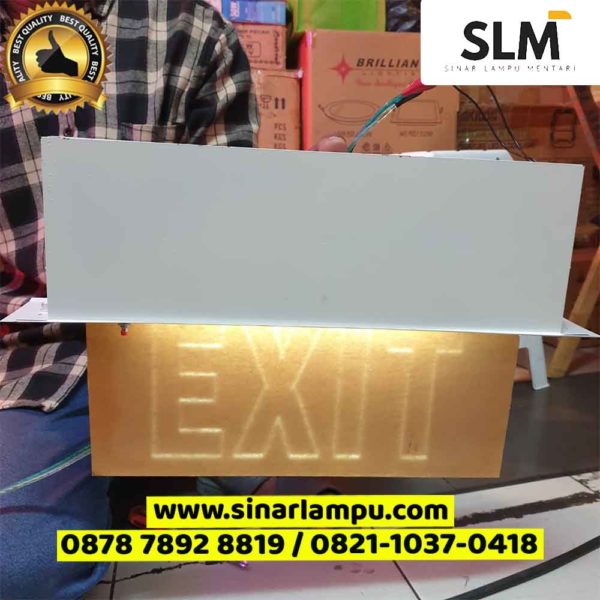 Lampu EXIT Bening Transparan TL-D 10 Watt