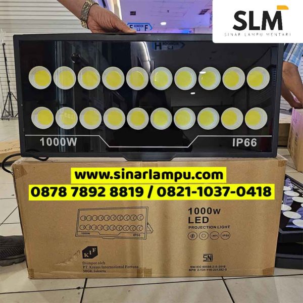 Lampu Sorot LED 1000 Watt COB Body Panjang IP66 SNI