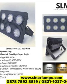Lampu Sorot LED 300 Watt Cahaya Putih dan Kuning Warmwhite
