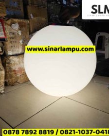 Lampu Taman Bulat Dia. 50cm Cahaya Kuning Warmwhite