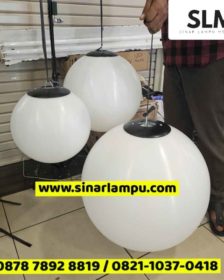 Lampu Bulat untuk Gantung Akrilik Polytelin Dia. 30cm 40cm 50cm