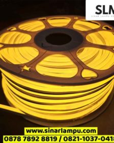 Lampu Selang Neon Flex Cahaya Kuning Yellow 50 Meter