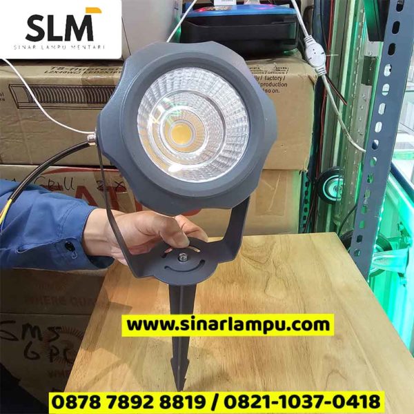 Lampu Sorot Taman Tancap 25 Watt COB Warm White