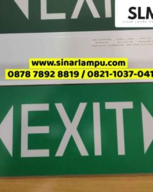 Lampu EXIT Plafond Panah Kanan Kiri