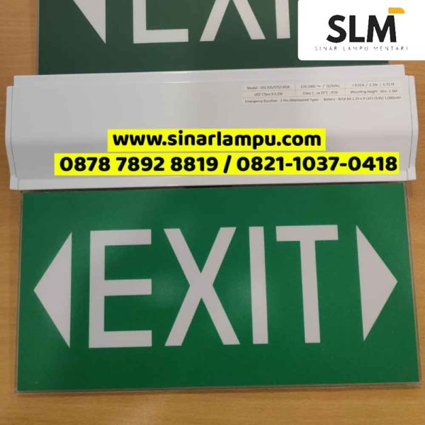 Lampu EXIT Plafond Panah Kanan Kiri