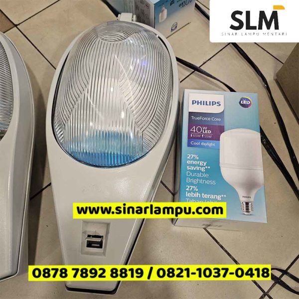 Kap Lampu Jalan PJU Cobra Komplit 40 Watt LED Philips