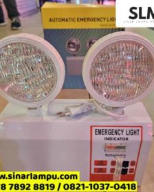 Lampu Emergency Twin Lamp LED Mata Kucing 2x3W