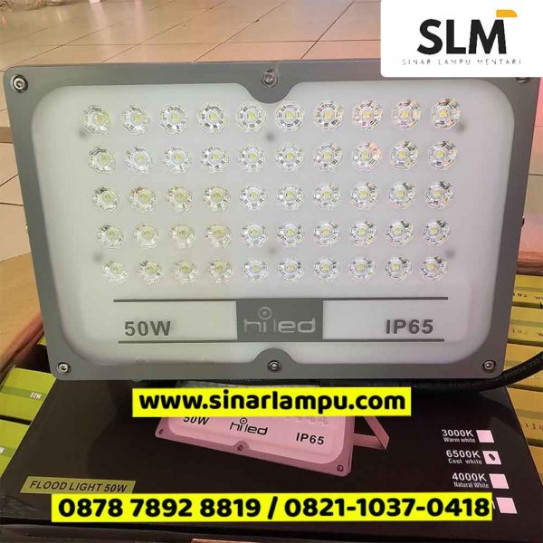 Lampu Sorot LED 50 Watt Hiled 6500K 3000K IP65