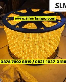 Lampu Selang Dekorasi Outdoor 2 Jalur 100 Meter Cahaya Kuning