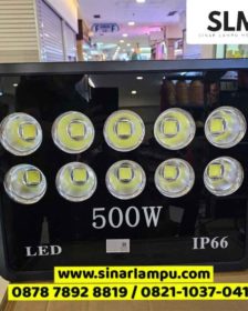 Lampu Sorot LED 500 Watt Putih Mata Bola Mangkok IP66 SNILampu Sorot LED 500 Watt Putih Mata Bola Mangkok IP66 SNI