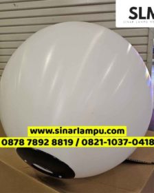 Lampu Taman Bulat Akrilik Polytelin Diameter Besar 50cm