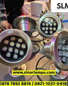 Lampu Sorot Kolam Renang / Air Mancur 12W LED DC 24V 12mata