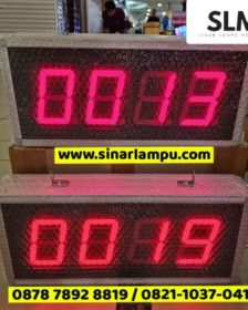 Lampu Display Counter Up 4 Digit 4inch Uk. Box 45x20x8cm